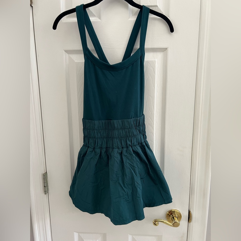 FP Movement Way Home skort romper Deep Green Size M